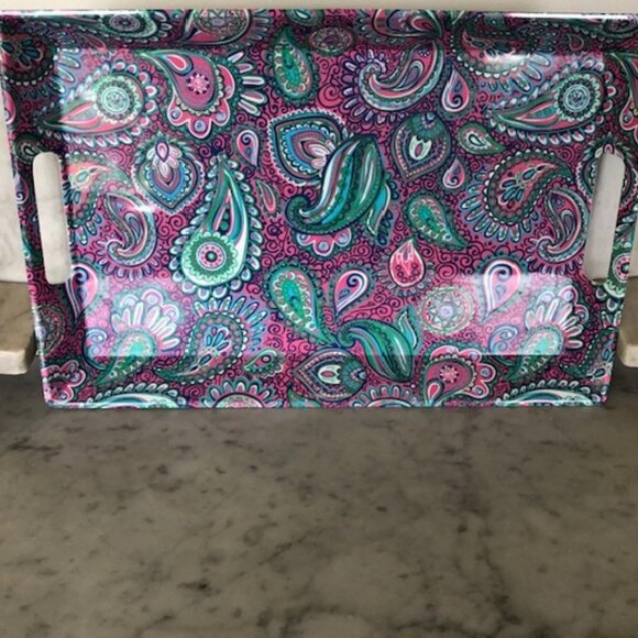 SIMPLY SOUTHERN Paisley Melamine Serving Tray - Picture 5 of 14